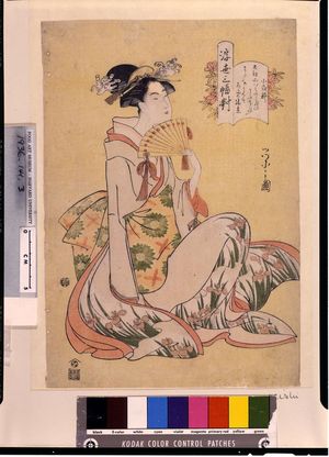 細田栄之: Poetess Koshikibu, Late Edo period, late 18th century-early 19th century - ハーバード大学