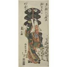 鳥居清満: Actor Arashi Sanshô as Kinokuniya Koharu, Edo period, circa 1762-1763 - ハーバード大学