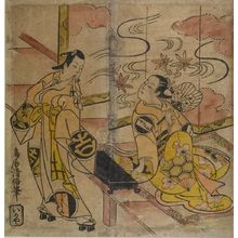 Torii Kiyomasu I: SCENE FROM YAOYA O-SHICHI, Edo period, - Harvard Art Museum