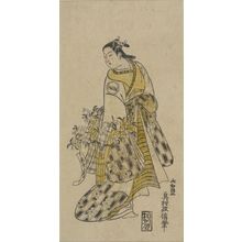 Okumura Masanobu: Actor ARASHI KIYOSABURO AS YAOYA OSHICHI, Edo period, - Harvard Art Museum
