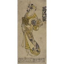 奥村政信: Actor Tomizawa Montarô as an Oiran, Edo period, 1735 - ハーバード大学