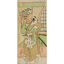 一筆斉文調: Actor Ichikawa Yaozô 2nd in Pre-Performance Celebration for the play Soga Monogatari at the Morita Theater from the second month of 1773, Edo period, 1773 (2nd month) - ハーバード大学
