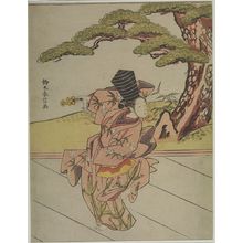 鈴木春信: Woman Dancing Sanbasô, Edo period, circa 1767-1768 (Meiwa 4-5) - ハーバード大学