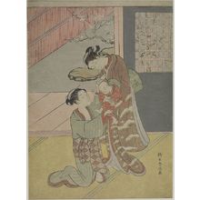 Suzuki Harunobu: THE SMUGGLED LETTER, Edo period, circa 1765-1770 - Harvard Art Museum