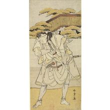 Katsukawa Shunsho: UNIDENTIFIED ACTOR WITH TWO SWORDS - Harvard Art Museum
