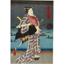 歌川豊国: ALL WOMEN ACTORS AS MEN IN KIMONOS - ハーバード大学