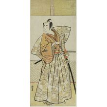 勝川春好: Actor Ichikawa UMEZO AS A SAMURAI, Edo period, - ハーバード大学