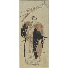 Katsukawa Shunko: Actor Ichikawa Monnosuke 2nd WITH A TORCH, Edo period, dated 1780 - Harvard Art Museum