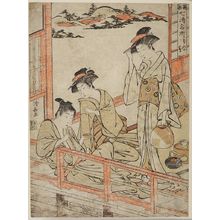 鳥居清長: Dôgashima, from the series Seven Noted Hot Springs in Hakone (Hakone shichi to meisho), Mid Edo perod, 1780 - ハーバード大学