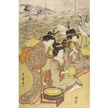 Kitagawa Utamaro: Three Women with Musical Instruments - Harvard Art Museum