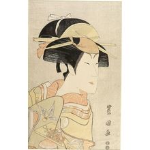 Utagawa Toyokuni I: Actor Matsumoto Koshirô 1st AS A WOMAN - Harvard Art Museum