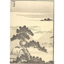 Katsushika Hokusai: Fuji from Snake-Crossing Swamp (Jaoinuma no Fuji): Detatched page from One Hundred Views of Mount Fuji (Fugaku hyakkei) Vol. 3, Edo period, circa 1835-1847 - Harvard Art Museum