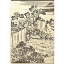 葛飾北斎: Summer Fuji in Inage-ryô (Inage-ryô natsu no Fuji): Detatched page from One Hundred Views of Mount Fuji (Fugaku hyakkei) Vol. 3, Edo period, circa 1835-1847 - ハーバード大学