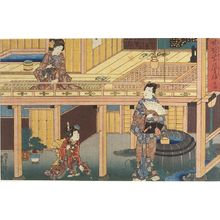 Japanischer Druck "YUKARI NO UTENSHU" von Utagawa Kunisada, 歌川国貞 (Utagawa Kunisada)