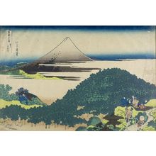 Katsushika Hokusai: The Cushion Pine at Aoyama (Aoyama Enza no matsu), from the series Thirty-Six Views of Mount Fuji (Fugaku sanjûrokkei), Late Edo period, circa 1829-1833 - Harvard Art Museum