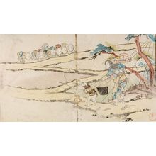 窪俊満: Carrying Lunch to Rice Planters, Edo period, circa early 19th century - ハーバード大学