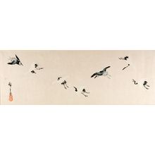 Utagawa Hiroshige: Flying Cranes - Harvard Art Museum