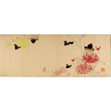 Utagawa Hiroshige: Pink and Yellow Chrysanthemums - Harvard Art Museum