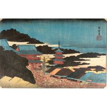 Utagawa Hiroshige: CROWDS AT THE ASAKUSA TEMPLE ON NEW YEAR'S DAY, from the series Famous Places of the Eastern Capital (Tôto meisho) - Harvard Art Museum