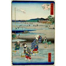 Utagawa Hiroshige II, 二歌川広重 (Hiroshige II)による浮世絵「THIRTY-SIX VIEWS OF YEDO, "SUSAKI SHIOHIGARI", Late Edo period, 1862」