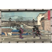歌川広重: Act Ten from the series Treasury of Loyal Retainers (Chûshingura: Jû danme), Late Edo period, circa 1843-1845 - ハーバード大学