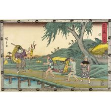 Utagawa Hiroshige: Act Six from the series Treasury of Loyal Retainers (Chûshingura: Roku danme), Late Edo period, circa 1843-1845 - Harvard Art Museum