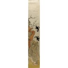 Harutsugu: Two Women Admiring Plum Blossoms, Mid Edo period, circa mid 18th century - ハーバード大学