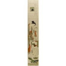鈴木春信: Chôfu Jewel River, a Famous Place in Musashi Province (Chôfu no Tamagawa, Musashi no meisho), from the series Six Jewel Rivers in Popular Customs (Fûzoku mu Tamagawa), Edo period, circa 1769-1770 (Meiwa 6-7) - ハーバード大学