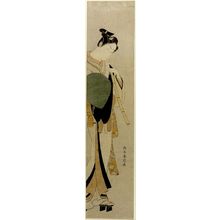 Suzuki Harunobu: Young Man (Actor Shirai Gompachi?) as a Komusô, Edo period, circa 1770 (Meiwa 7) - Harvard Art Museum