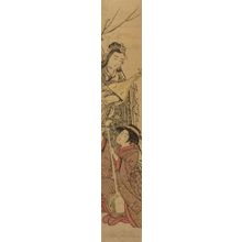 北尾重政: Benten and Geisha Playing Music, Edo period, mid-late 18th century - ハーバード大学