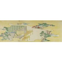 Katsushika Hokusai: Courtly Garden in Summer, from the Tale of Genji(?), Edo period, - Harvard Art Museum