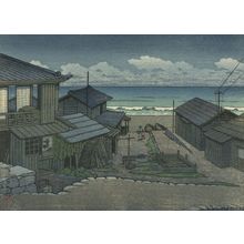 Kawase Hasui, 川瀬巴水 (Kawase Hasui)による浮世絵「Cloudy Day in Mito: Small Version Print, Shôwa period, dated 1951」