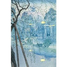 笠松紫浪: Shinobazu Lake in Tokyo, Shôwa period, dated 1932 - ハーバード大学