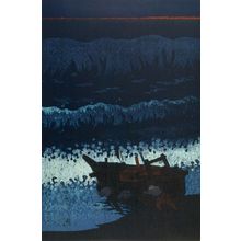 Fukushima Ichirô: Going Fishing L (Shutsugyo L), Shôwa period, dated 1966 - Harvard Art Museum