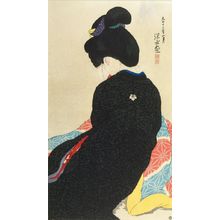 伊東深水: Kotatsu, Taishô period, dated 1923 - ハーバード大学