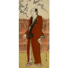 Katsukawa Shunsho: Actor Onoe Matsusuke 1st as Baramon no Kichi in the play Hatsumombi Kuruwa Soga, performed at the Nakamura Theater from the first month of 1780, Edo period, 1780 (1st month) - Harvard Art Museum