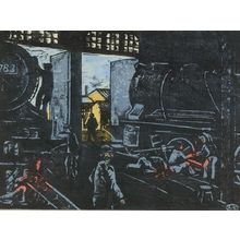 Takei Takeo: Locomotive Yards (Kibansha) - Harvard Art Museum