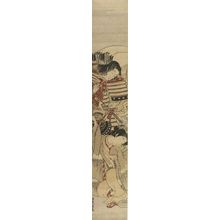 Isoda Koryusai: Yoshitsune and Shizuka (Possibly the Armor-Pulling Scene) - Harvard Art Museum