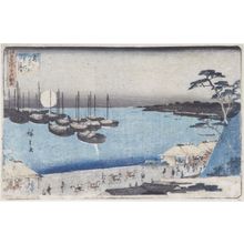 Utagawa Hiroshige II: View of Tokyo (Shore with Boats) - Harvard Art Museum