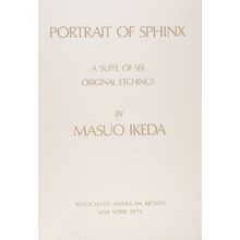 Ikeda Masuo: Portrait of Sphinx: A Suite of Six Etchings, Shôwa period, dated 1970 - Harvard Art Museum