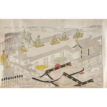 Unknown: Visit of the Emperor to the Nijô Castle, Procession in the Kan'ei Era (Kan'ei gyôkô-ki) - Harvard Art Museum