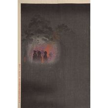 小林清親: Braving the Bitter Cold, Our Troops Set Up Camp at Yingkou, Meiji period, dated 1895 - ハーバード大学