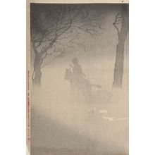 小林清親: Night Patrol in the Snow near Niu-chuang (Gyûsô fukin setsuya no sekkô), Meiji period, - ハーバード大学