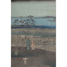 歌川広重: Furyû Genji: Akashi (Hiroshige landscape, Kunisada [main] figures), Late Edo period, 1835 - ハーバード大学