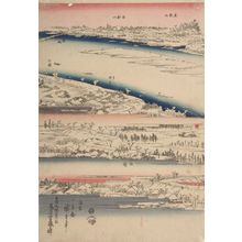 歌川広重: Sumida River in the Snow, from the series Famous Places in the Eastern Capital - ハーバード大学