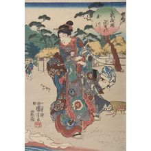 Utagawa Kuniyoshi: Musashi no Kuni: Chôfu no Tamagawa, Late Edo period, circa 1847-1852 - Harvard Art Museum