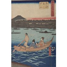 Utagawa Hiroshige: Summer Evening at Ryôgoku Bridge, from the series... - Harvard Art Museum