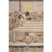 Kitagawa Utamaro: Festival (Women in Boat by Bridge) - Harvard Art Museum