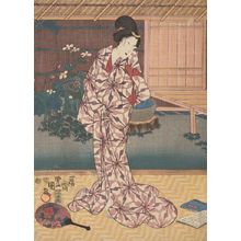 Japanese Print "Scene from "Rustic Genji" (Inaka Genji), Late Edo period, circa 1847-1852" by Utagawa Kunisada, 歌川国貞 (Utagawa Kunisada)