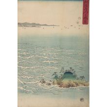 Utagawa Hiroshige: Whirlpools of Naruto Straits in Awa Province (Awa Naruto no fûkei) - Harvard Art Museum